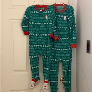 Great used condition boys Christmas pajamas